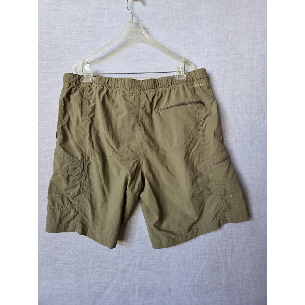 Columbia Belted Hiking Cargo Shorts Mesh Lined Men's Size Large Swim Lined - Picture 2 of 15